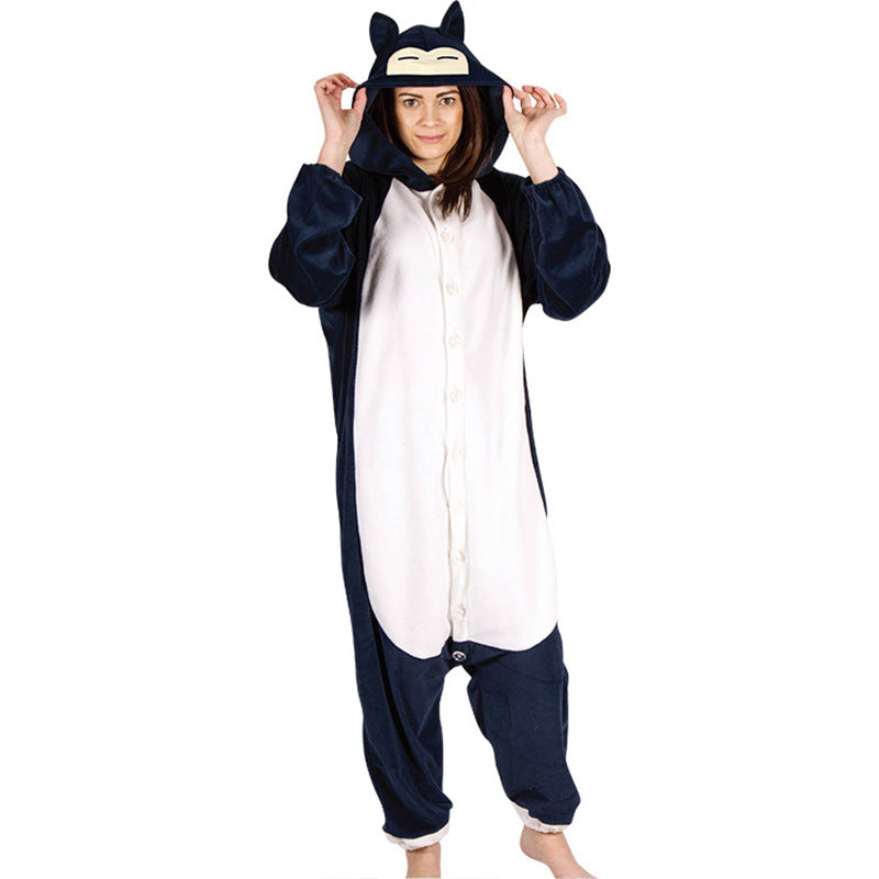 Pokemon Cos Clothing Kabi Beast Home Family Clothing Comic Pajamas Cartoon Animation Halloween Character Performance Clothing