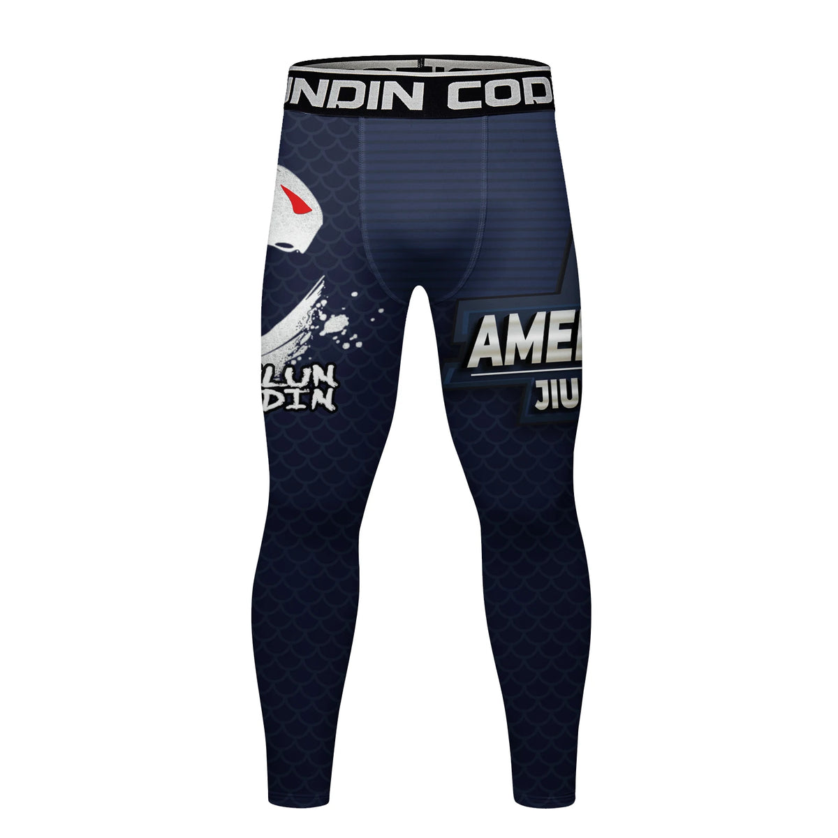 Cody Lundin Men's Digital Print Pop Culture Tights High Elasticity Quick Dry MMA BJJ Muay Thai Fighting Compression Leggings