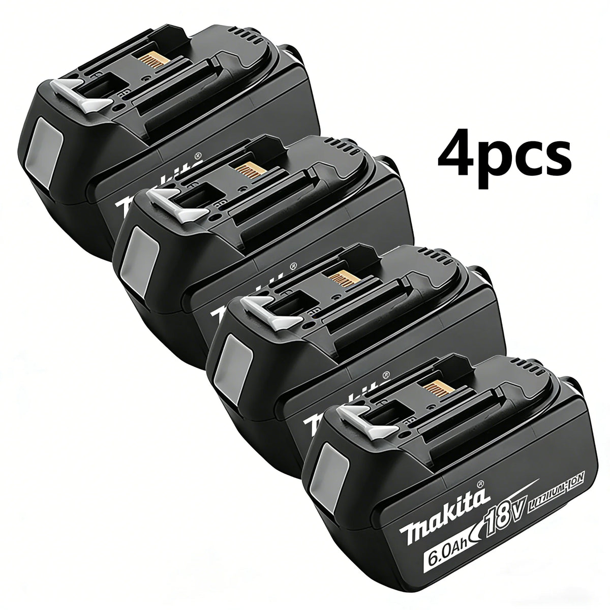 Original Makita 18V 6.0Ah Li-ion Battery, BL1860B LXT Lithium Ion Replacement Power Tool Battery.