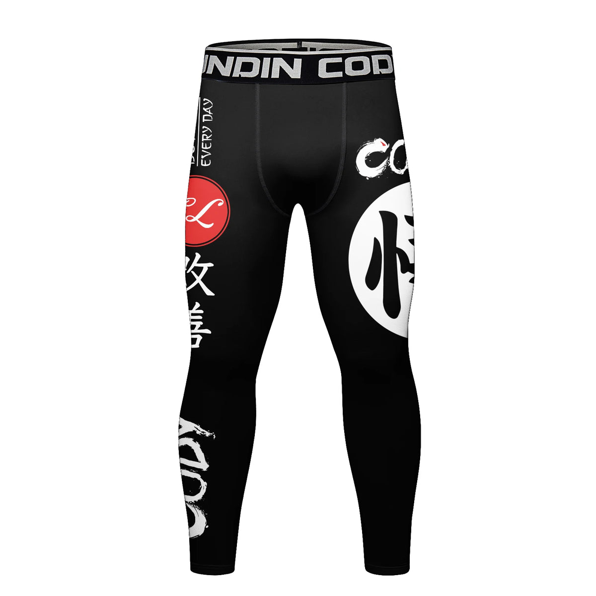 Cody Lundin Men's Digital Print Pop Culture Tights High Elasticity Quick Dry MMA BJJ Muay Thai Fighting Compression Leggings