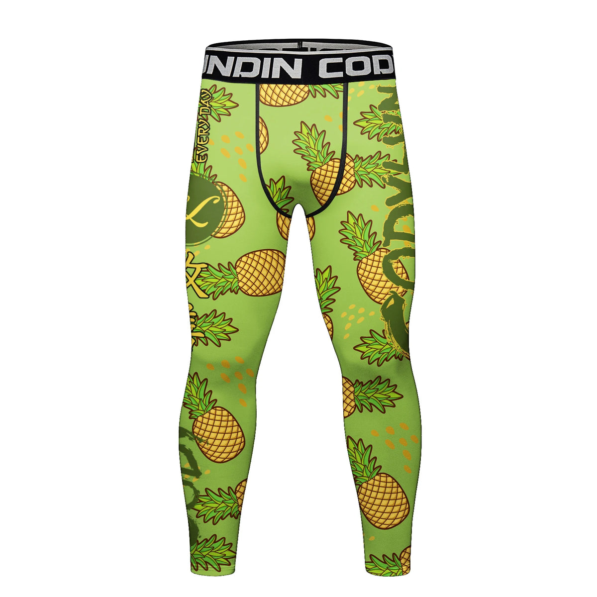 Cody Lundin Men's Digital Print Pop Culture Tights High Elasticity Quick Dry MMA BJJ Muay Thai Fighting Compression Leggings