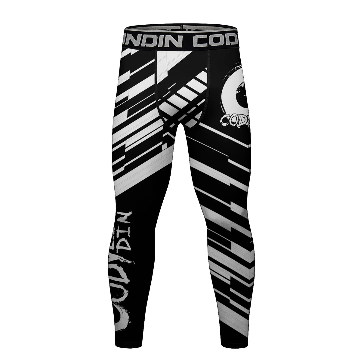 Cody Lundin Men's Digital Print Pop Culture Tights High Elasticity Quick Dry MMA BJJ Muay Thai Fighting Compression Leggings