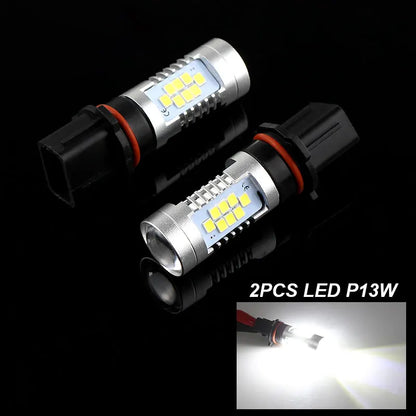 2pcs P13W Canbus No Error For Mazda CX-5 2013 2014 2015 SH23W LED Bulbs Daytime Running Light DRL Lamp White  Car Accessories