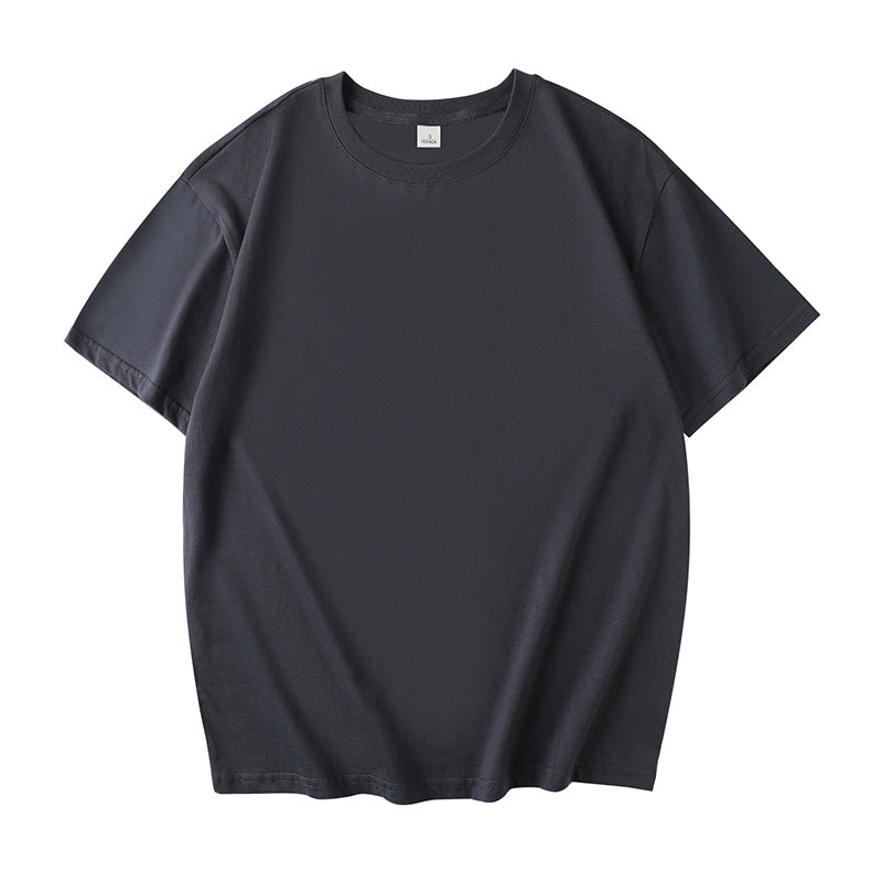 Manufacturer Wholesale DIY 2024 New Loose Version Round Neck Pure Cotton Adult Short-Sleeved Work Clothes Class Uniform Cultural Shirt