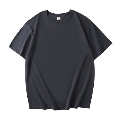 Manufacturer Wholesale DIY 2024 New Loose Version Round Neck Pure Cotton Adult Short-Sleeved Work Clothes Class Uniform Cultural Shirt
