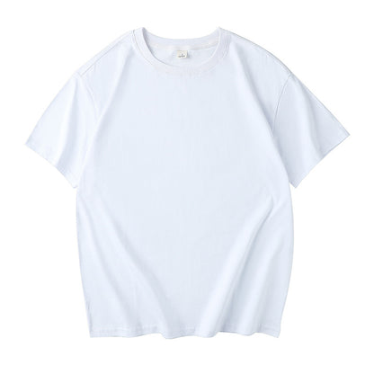 Manufacturer Wholesale DIY 2024 New Loose Version Round Neck Pure Cotton Adult Short-Sleeved Work Clothes Class Uniform Cultural Shirt