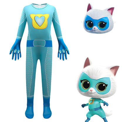 SuperKitties Super Kitty Team Super Kitty Tight Jumpsuit cos Costume Performance Clothes