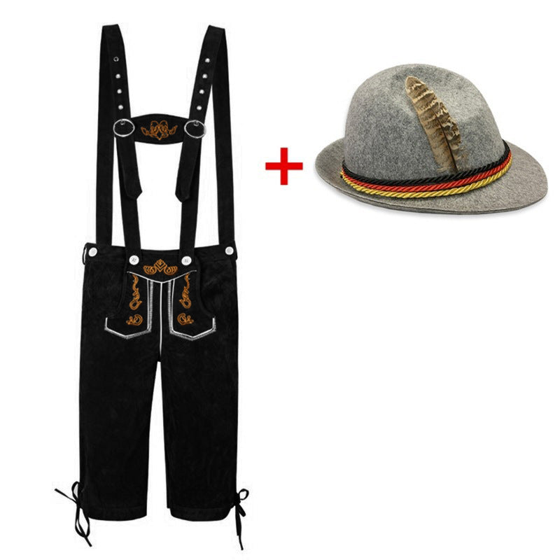 Foreign Trade Wish Hot Sale Adult Men's Beer Pants Hat suit Germany Oktoberfest Clothing Men's Clothing