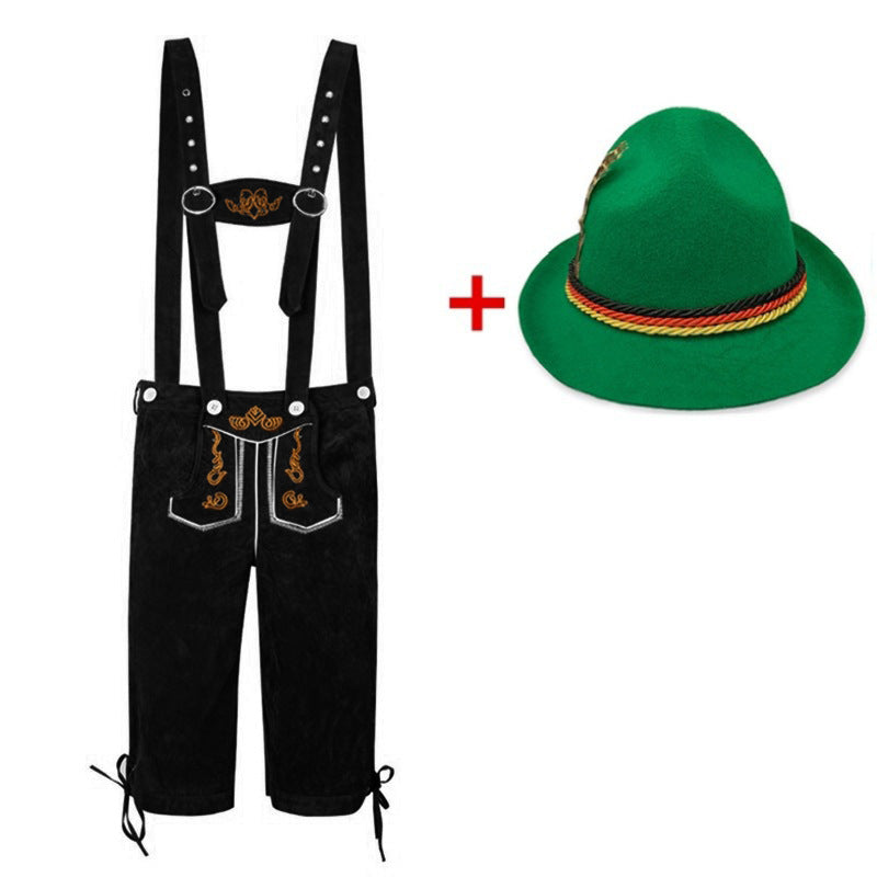 Foreign Trade Wish Hot Sale Adult Men's Beer Pants Hat suit Germany Oktoberfest Clothing Men's Clothing