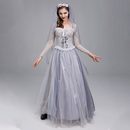 Foreign trade Europe and the United States Amazon Halloween cos clothes ladies ghost bride dress cosplay costumes suit