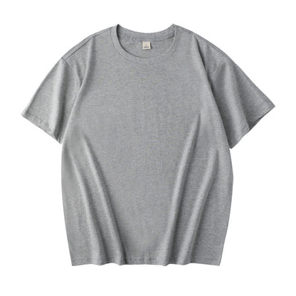 Manufacturer Wholesale DIY 2024 New Loose Version Round Neck Pure Cotton Adult Short-Sleeved Work Clothes Class Uniform Cultural Shirt
