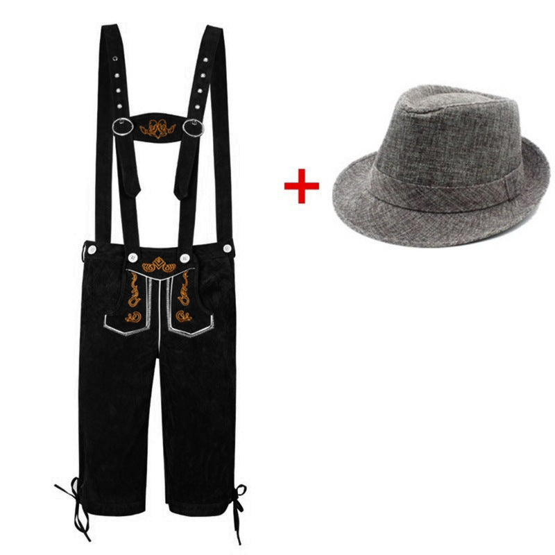 Foreign Trade Wish Hot Sale Adult Men's Beer Pants Hat suit Germany Oktoberfest Clothing Men's Clothing