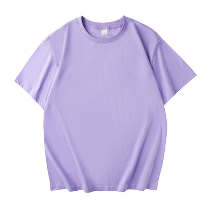 Manufacturer Wholesale DIY 2024 New Loose Version Round Neck Pure Cotton Adult Short-Sleeved Work Clothes Class Uniform Cultural Shirt