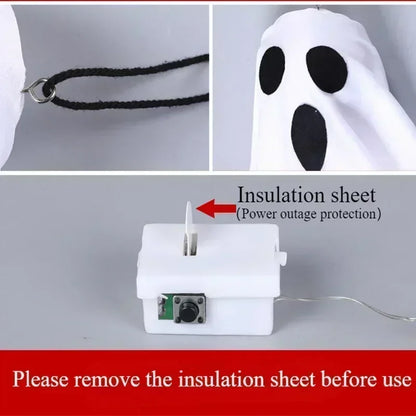 Halloween LED Ghost Lantern Hanging Ghost Home Decoration Outdoor Ghost House Bar Hanging Lantern Horror Prop Party Decoration