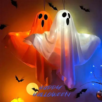 Halloween LED Ghost Lantern Hanging Ghost Home Decoration Outdoor Ghost House Bar Hanging Lantern Horror Prop Party Decoration