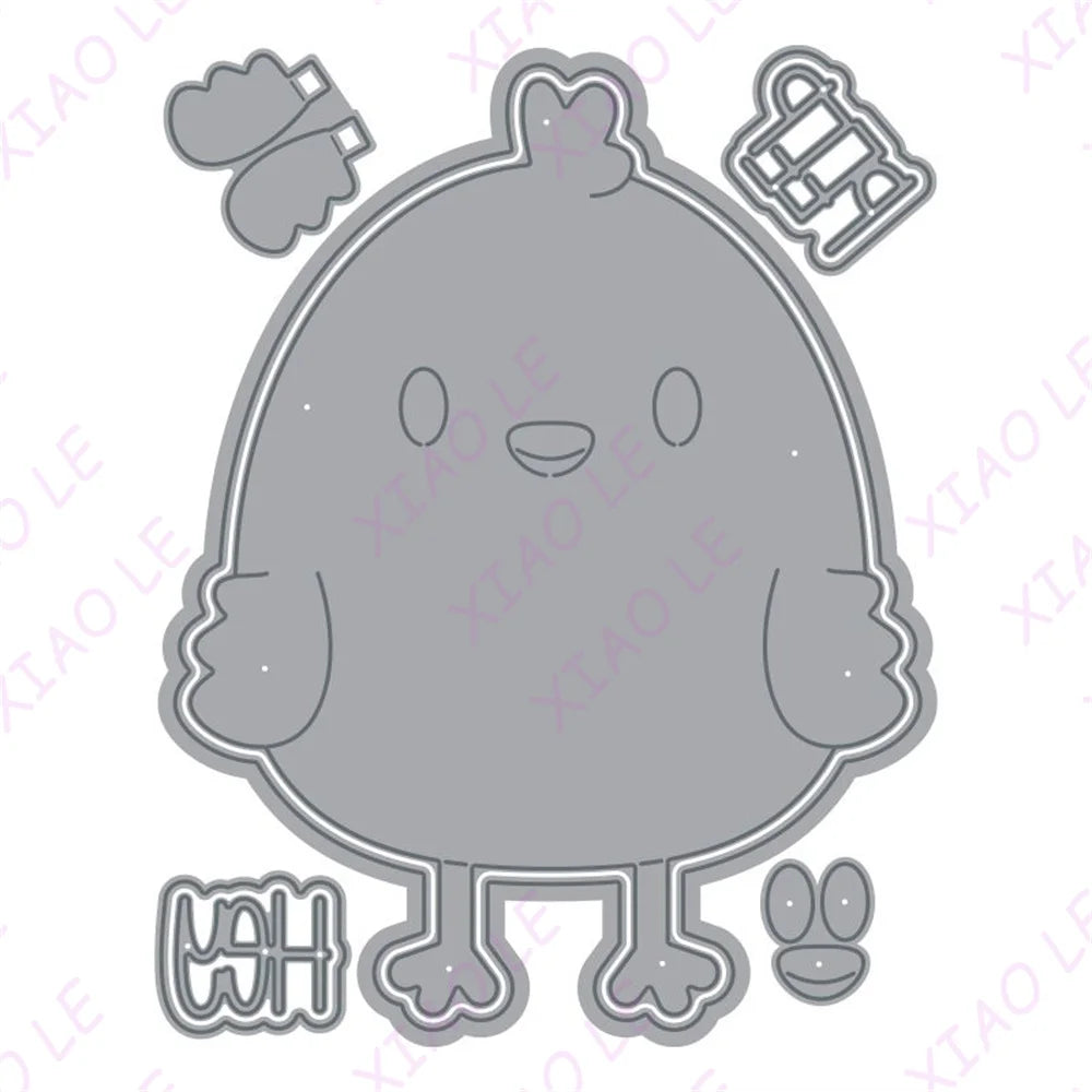 Happy Easter Egg 2026 New Flowers Metal Cutting Dies Scrapbook Diary Decoration Stencil Embossing Template DIY Greeting