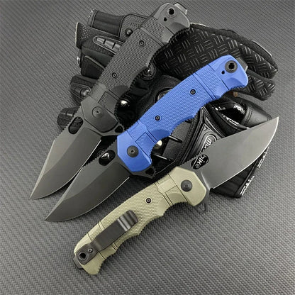 Pocket 42° 7.8CM Polychromatic Nylon Fiber Handle EDC Multi-purpose Outdoor Durable Camping Portable Folding Knife Gifts for Men