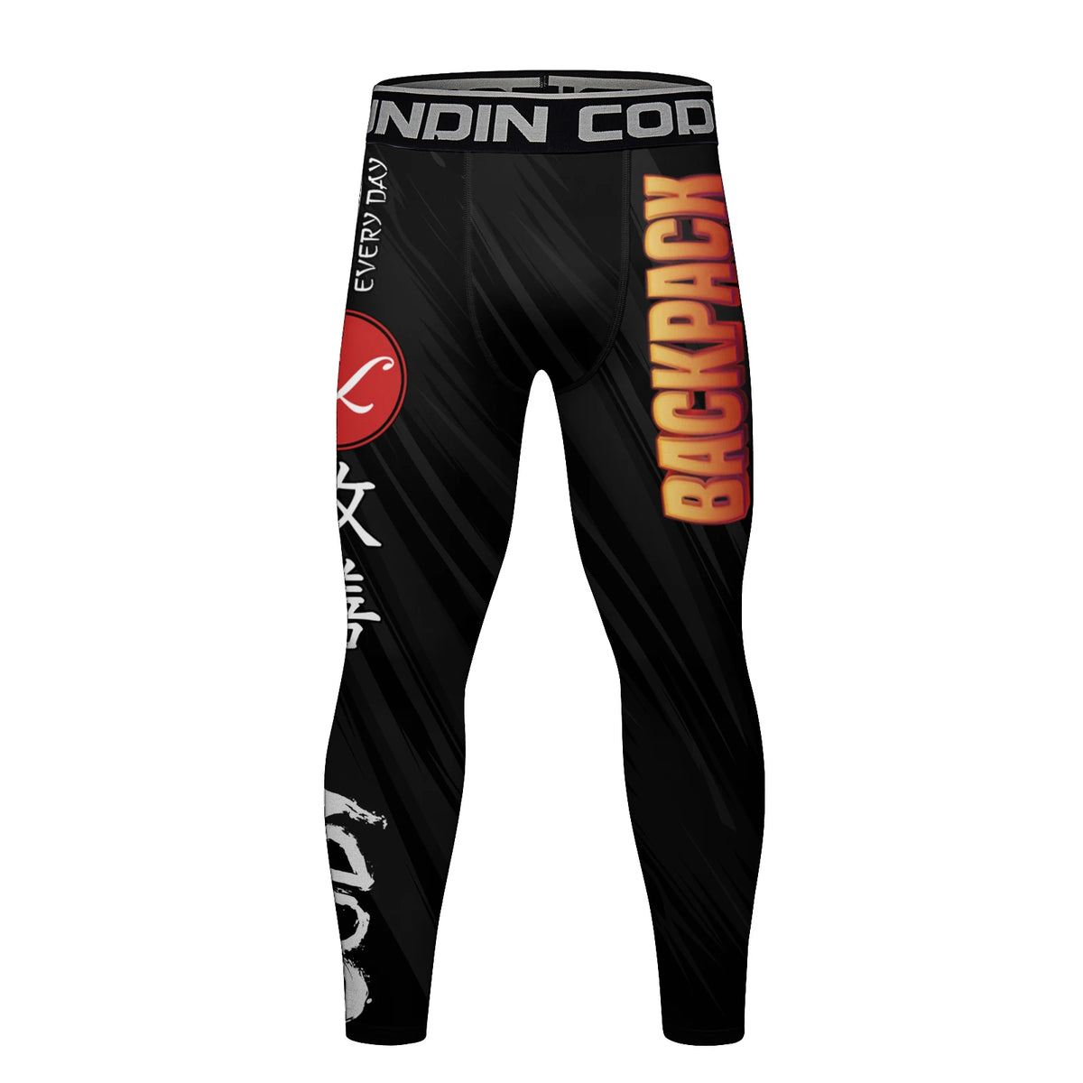 Cody Lundin Men's Digital Print Pop Culture Tights High Elasticity Quick Dry MMA BJJ Muay Thai Fighting Compression Leggings