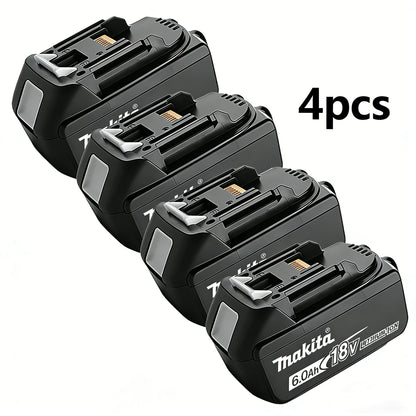 Original Makita 18V 6.0Ah Li-ion Battery, BL1860B LXT Lithium Ion Replacement Power Tool Battery.