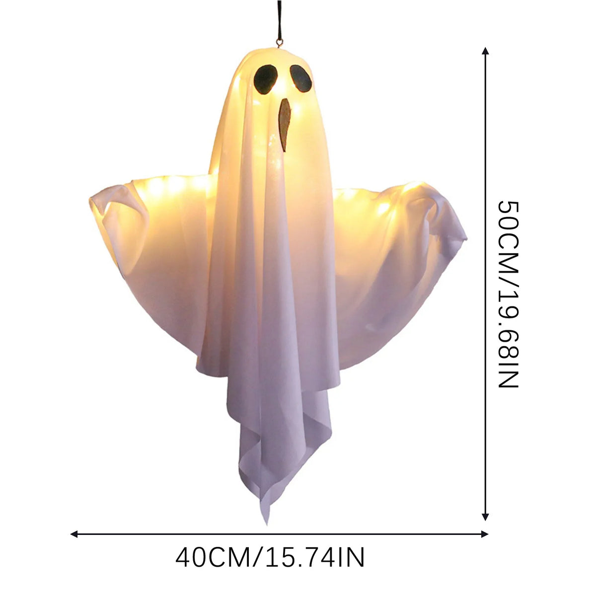 Halloween Ghost Hanging Decorations Halloween Hanging Light Up White Flying Ghosts Tree Window Wall Scary Ornament 2026