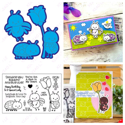 Happy Easter Egg 2026 New Flowers Metal Cutting Dies Scrapbook Diary Decoration Stencil Embossing Template DIY Greeting