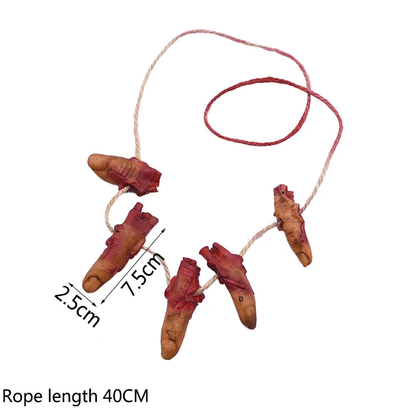 Halloween Horror Hanging Prop Fake Dead Mouse Bat Bloody Hand Feet Halloween Party Decoration Haunted House Decor Prop Ornament