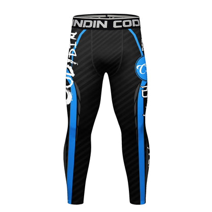 Cody Lundin Men's Digital Print Pop Culture Tights High Elasticity Quick Dry MMA BJJ Muay Thai Fighting Compression Leggings