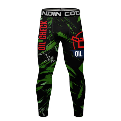 Cody Lundin Men's Digital Print Pop Culture Tights High Elasticity Quick Dry MMA BJJ Muay Thai Fighting Compression Leggings